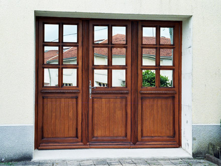 porte de terrasse en bois